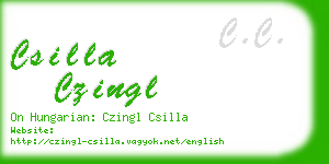 csilla czingl business card